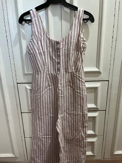 Forever 21 Striped Jumpsuit