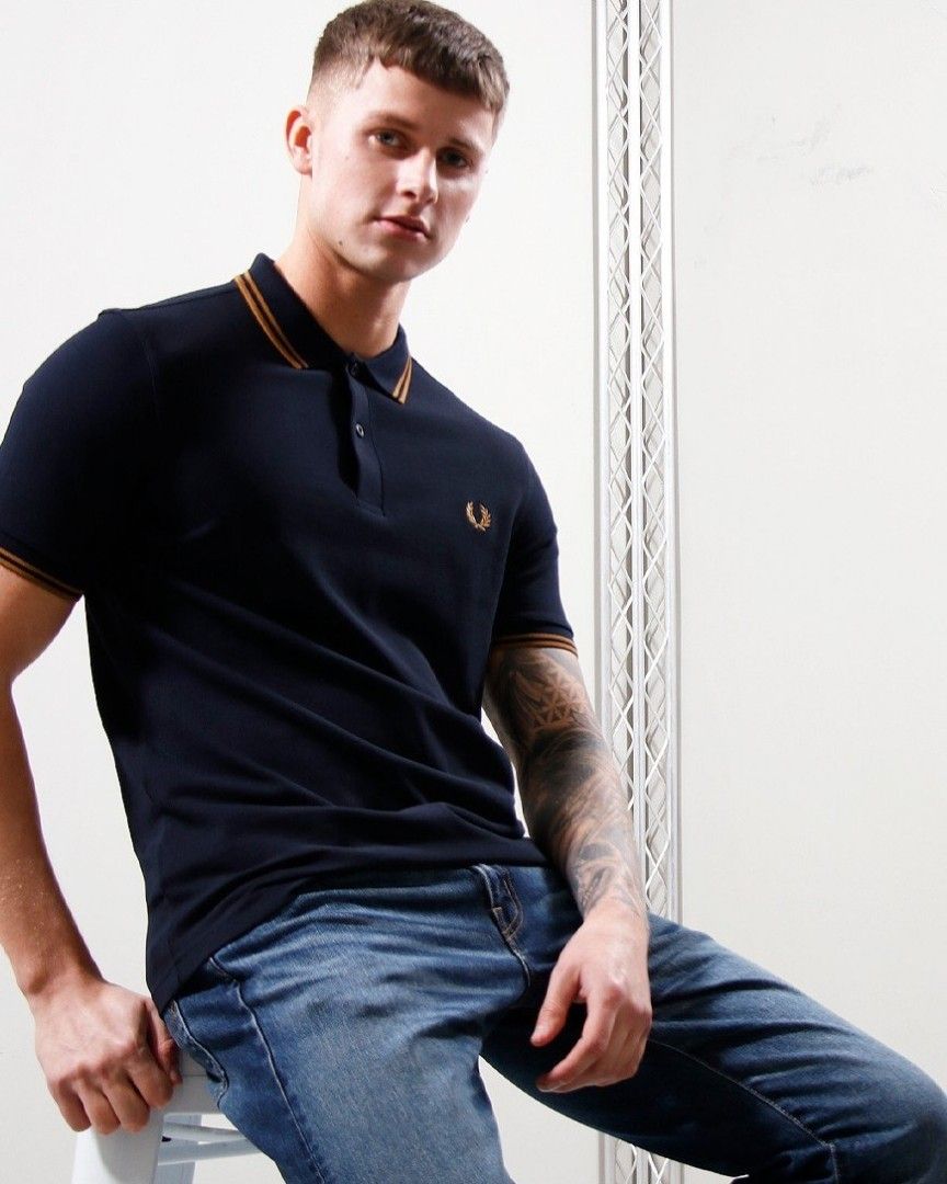 Fred perry sales twin tipped polo