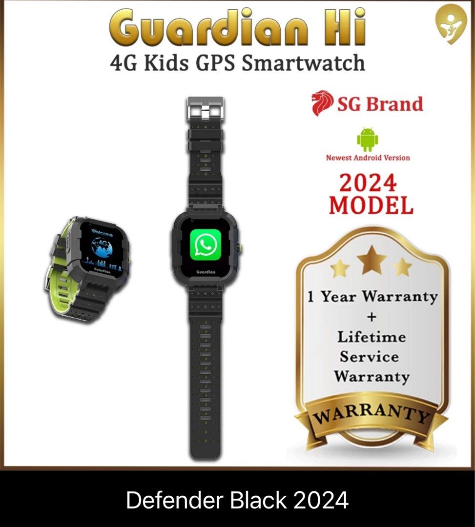 Guardian Hi 4G Kids Smartwatch Turquoise - Guardian Tech