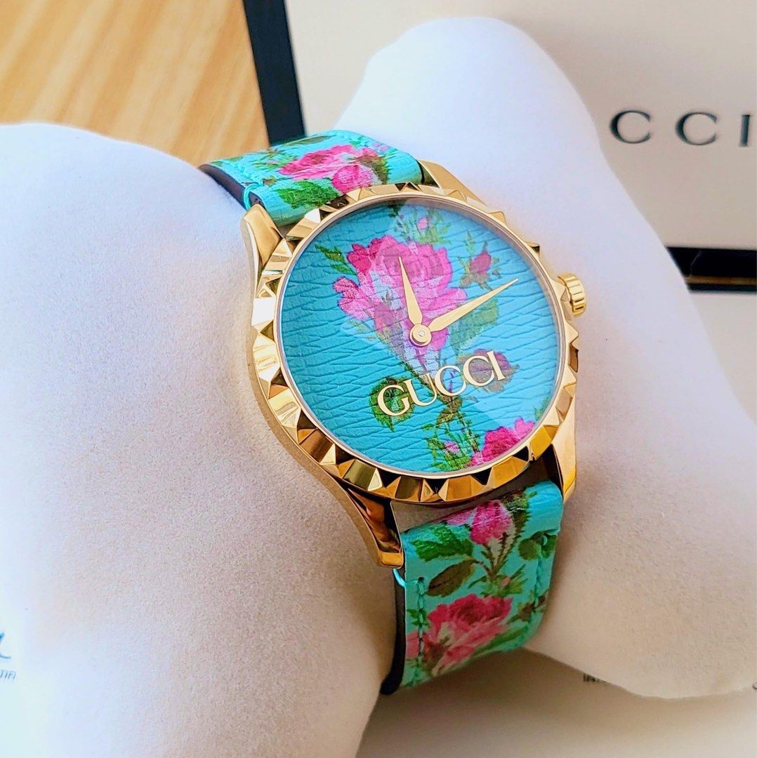 Gucci Floral watch for women bigface