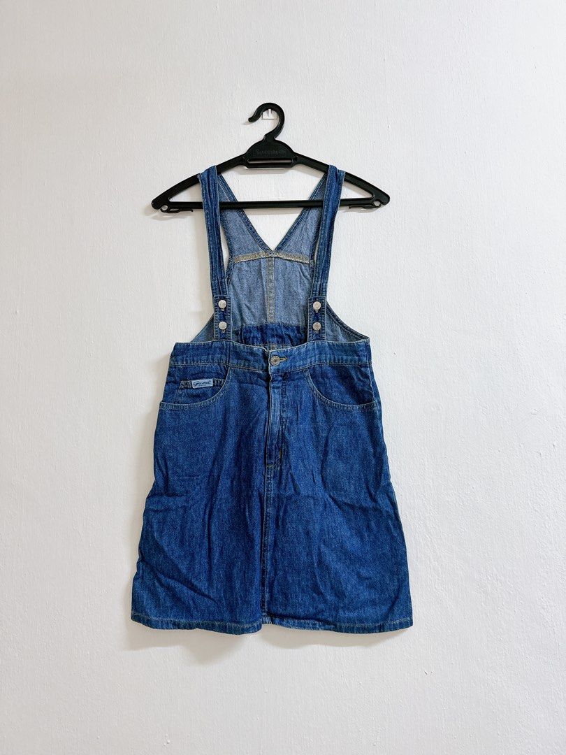 Guess Denim Overalls, Women's Fashion, Dresses & Sets, Rompers on Carousell