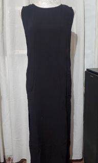 H&M black long dress