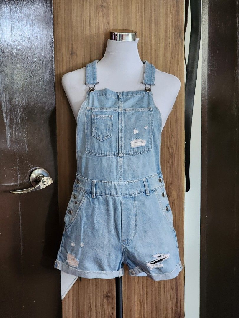H M DENIM romper Women s Fashion Dresses Sets Rompers on Carousell