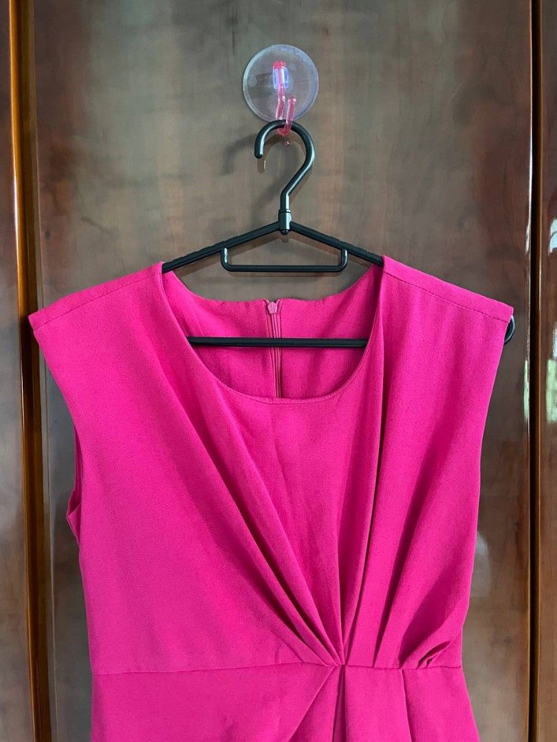 Hot Pink Work Dress Women s Fashion Dresses Sets Dresses on Carousell
