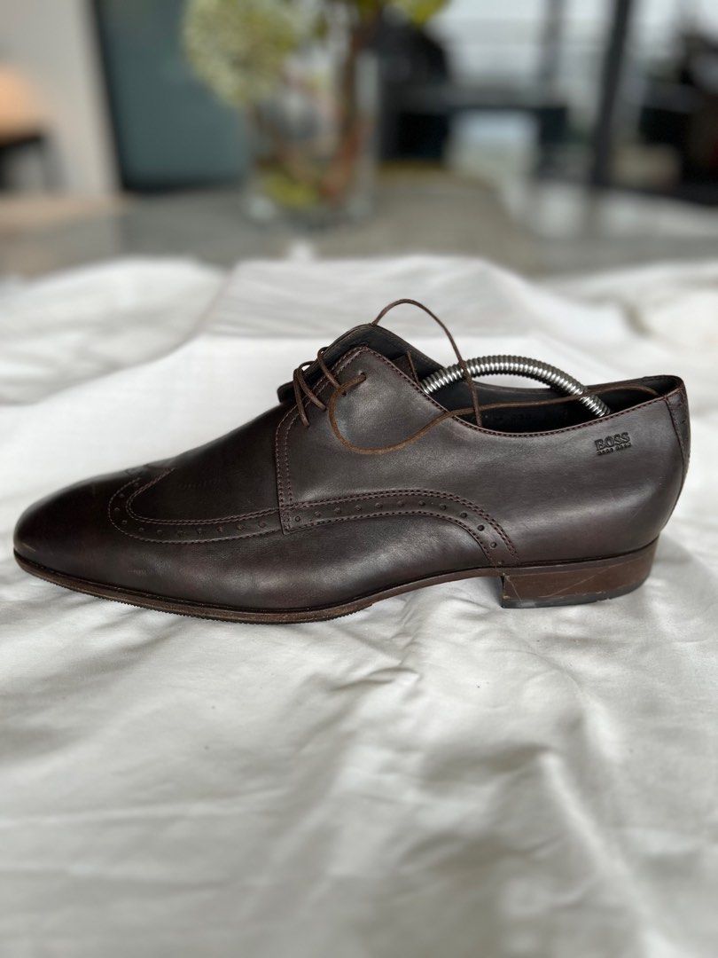 Hugo boss brogue shoes clearance
