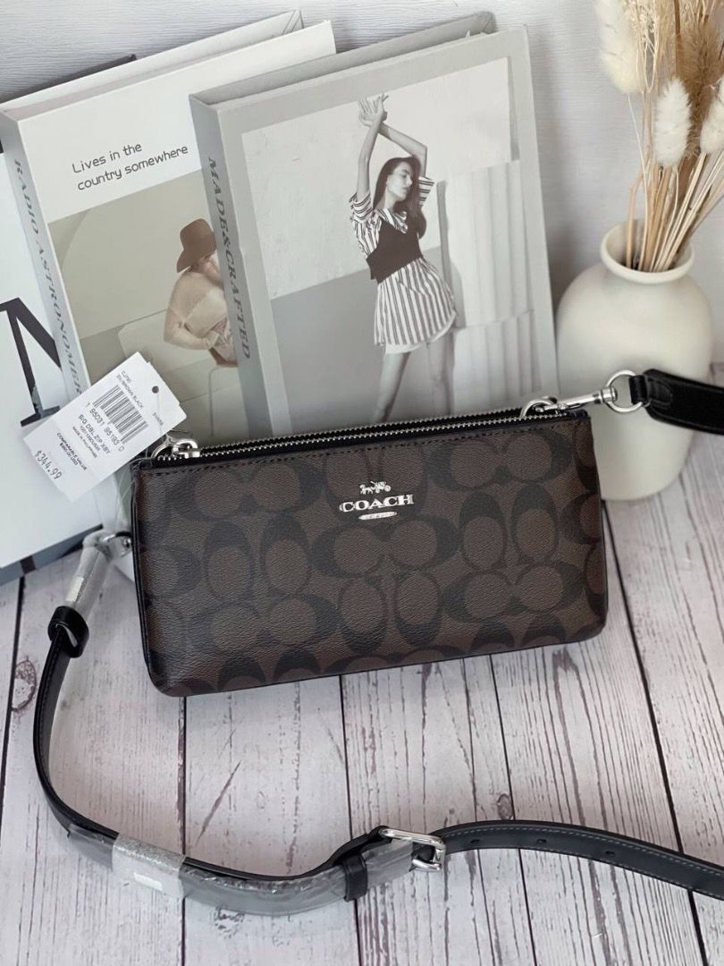 Coach double store zip crossbody