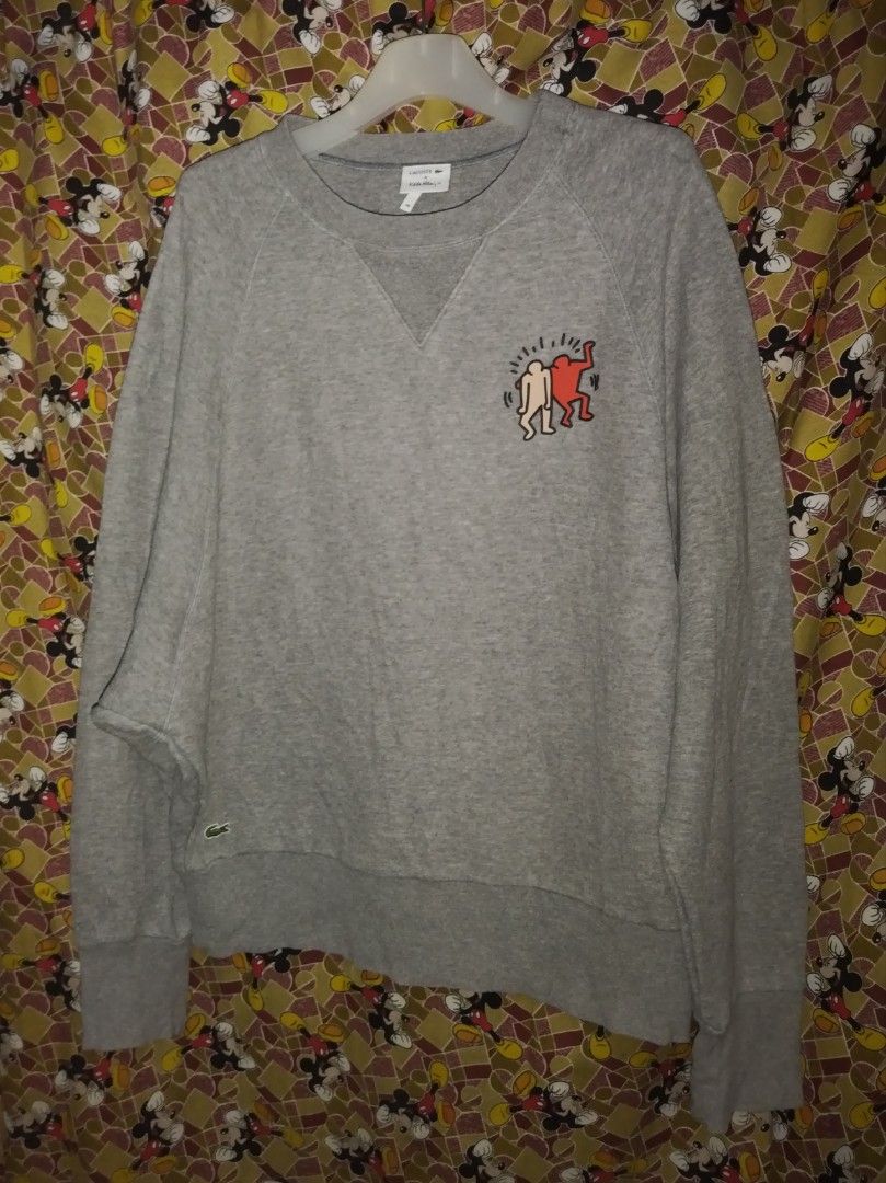 Keith haring X LACOSTE sweatshirt Men s Fashion Tops Sets