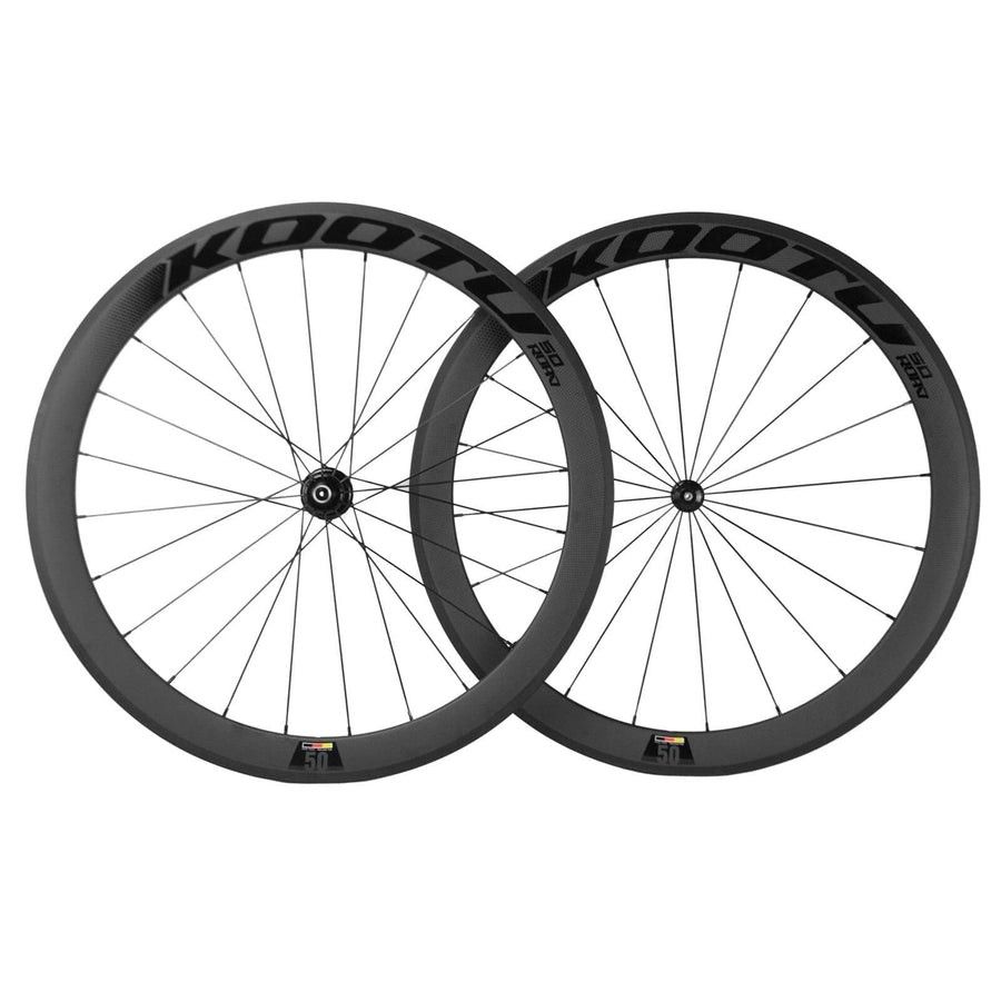 Kootu Carbon Wheelset Disc Brake 700cc 50mm, Sports Equipment, Bicycles