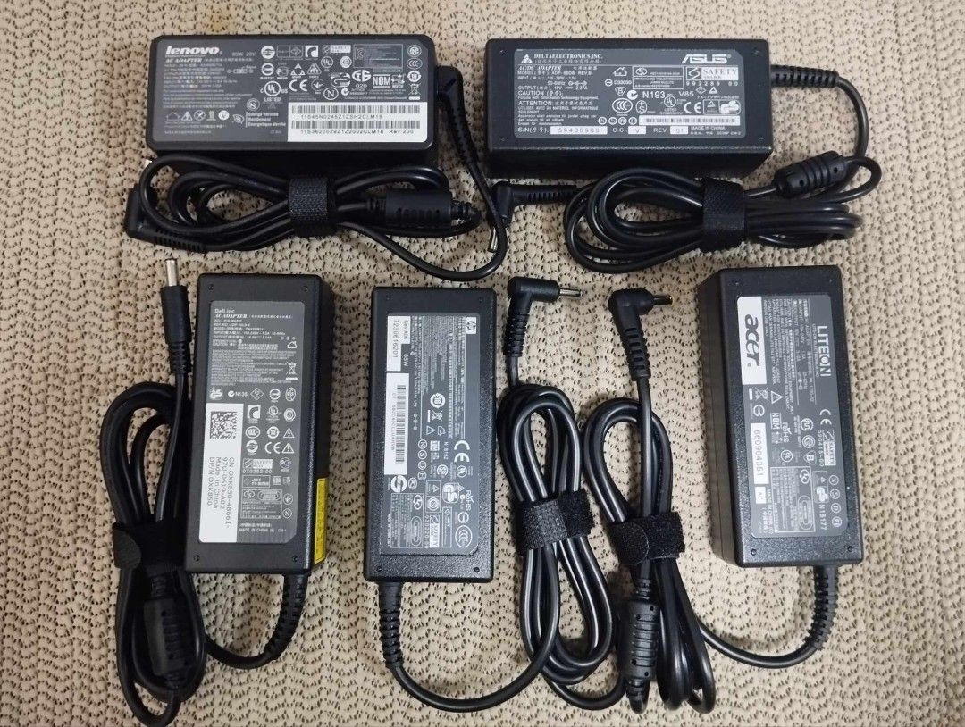 Laptop adapter (Category: Chargers) located in Manila. Submitted by reiolshoppe (Listing ID 1290162807, Image 1). Description: note: price is for attention only: kindly pm for exact item for exact price of charger all kinds of laptop charger for sale power cords universal charger Acer Dell Asus HP Lenovo Samsung Sony Toshiba Fujitsu Nec brand new comes with warranty replacement we deliver nationwide pm for inquiries and price we also sell compute