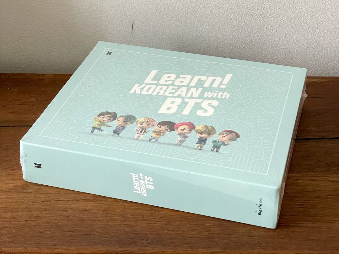 Learn! KOREAN with BTS Book Package (Category: Storybooks) located in Mandaluyong City. Submitted by _banandi (Listing ID 1290261959, Image 2). Description: LEARN KOREAN WITH BTS PACKAGE ✦ bought for ₱4,250 from a PH GO, ordered from Weverse in 2020 ! ✦ sealed, first edition (limited) ✦ never opened, learned Korean somewhere else instead ✦ official listing for reference (https://weverseshop.io/en/shop/GL_USD/artists/2/sales/1506) ✦ please see thi
