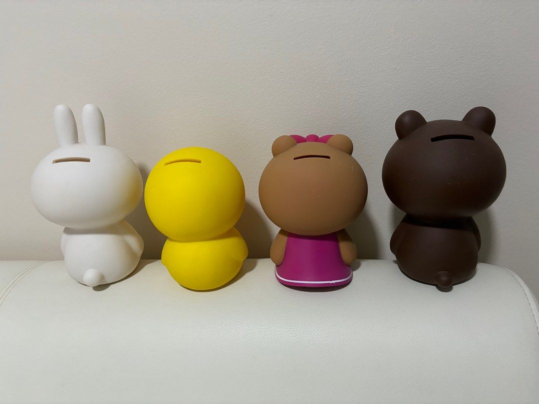 Line Brown Connie Sally Coco Piggy Bank/ Coin Bank, Hobbies & Toys, Toys &  Games on Carousell