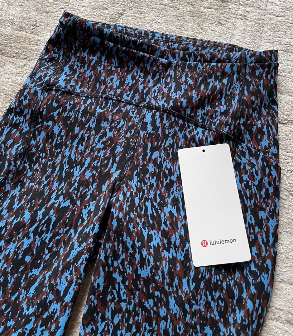 Authentic lululemon High-Rise Tight Blue Leopard Camo, Women's Fashion,  Bottoms, Jeans & Leggings on Carousell