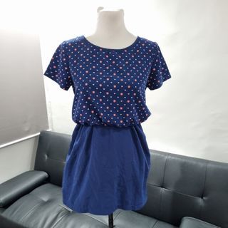 Mango T-shirt Dress Hearts Size S (Fits till M)