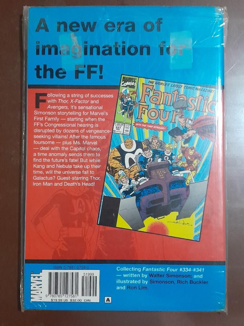 MARVEL Comics: Fantastic Four VISIONARIES by Walter Simonson TPB Comic Book (Category: Comics & Manga) located in Iloilo. Submitted by dtyark (Listing ID 1290255654, Image 2). Description: ***** ITEM LOCATION: ILOILO CITY, PHILIPPINES ***** Marvel Comics: Fantastic Four VISIONARIES by Walter Simonson TPB : Fine-Very Fine condition; First Printing: 2007 (One Minor Crease in Lower Left Corner of Back Cover).. This trade paperback reprints Fantastic