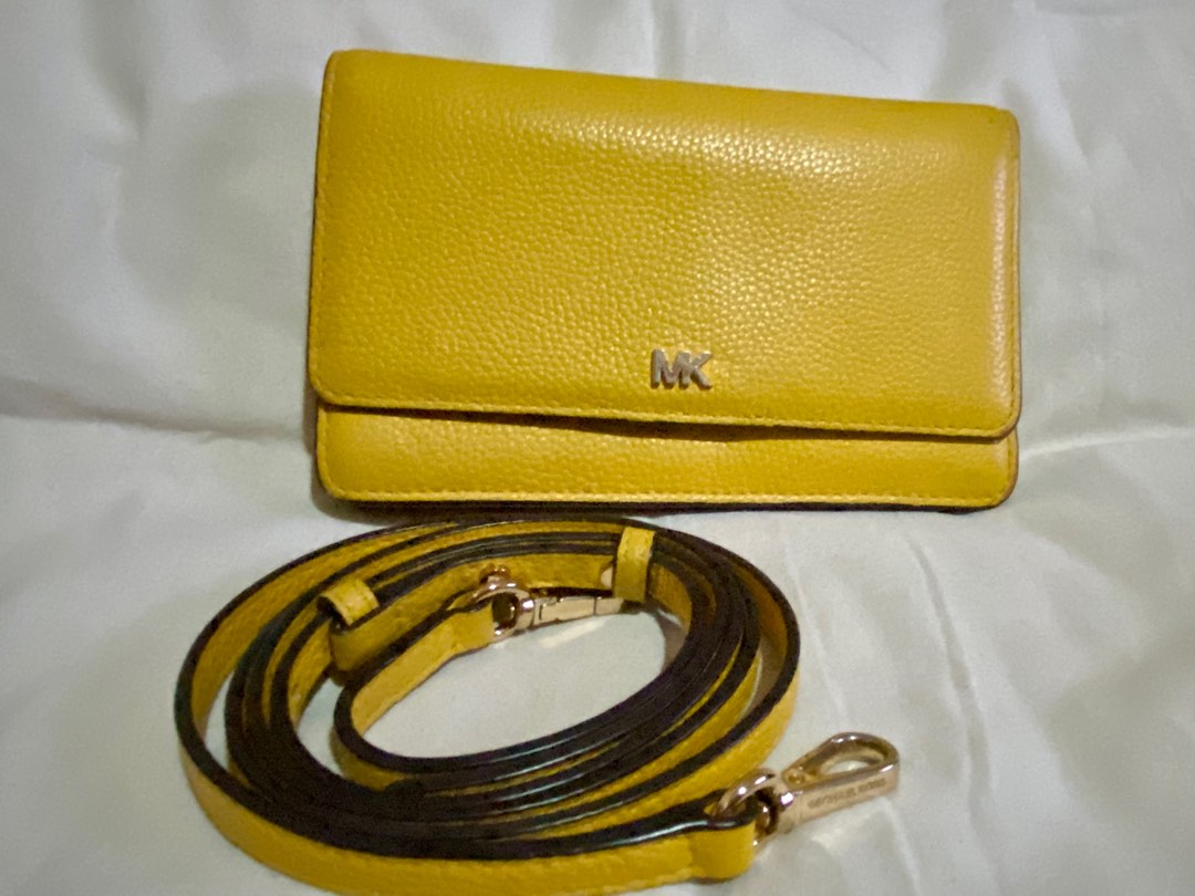 Michael kors mustard yellow wallet new arrivals