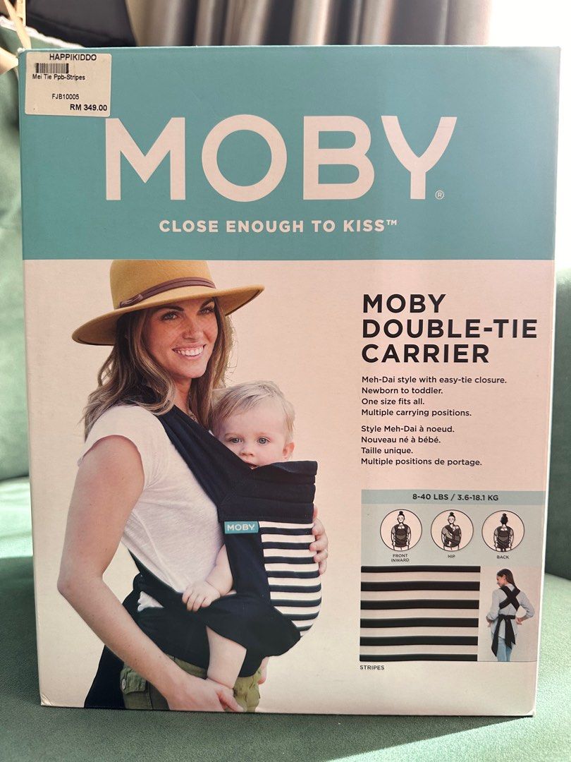 Moby Double Tie Baby Carrier Babies Kids Going Out Carriers Slings on Carousell