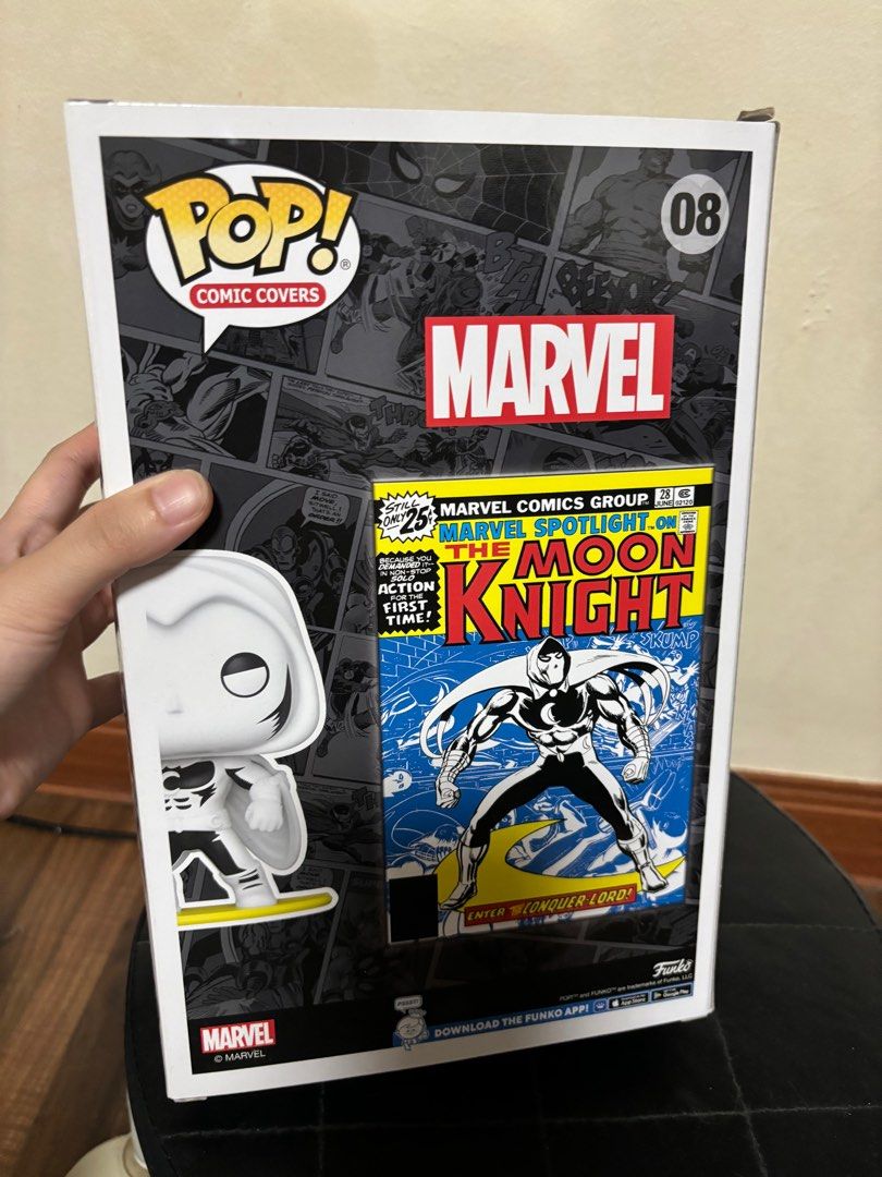 Moon Knight Comic Cover Funko Pop (Category: Comics & Manga) located in Manila. Submitted by archoprints (Listing ID 1290265737, Image 3). Description: in good condition comic cover edition rfs decluttering meetup or pickup paco manila.