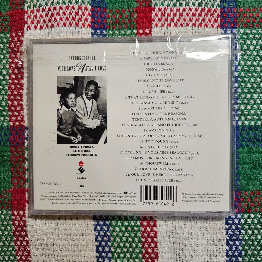 Natalie Cole - Unforgettable With Love - CD Mint (Category: Vinyls) located in Quezon City. Submitted by serefrenpaz (Listing ID 1290268205, Image 2). Description: Good Day Buyers. Here are the payment options PAYPAL GCash - 09164862096 Bank Deposit - BPI, BDO, Unionbank, Landbank Palawan, Cebuana Meet Up - McDo Kamias, Jolibee Anonas Kamias Intersection or KFC Anonas Delivery Options JRS - +120 Pesos shipping cost for JRS within Metro Manila, +1