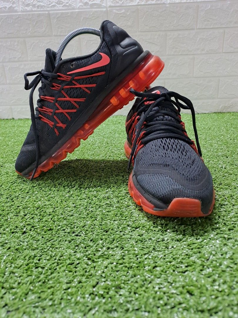Air max 2015 top black and red