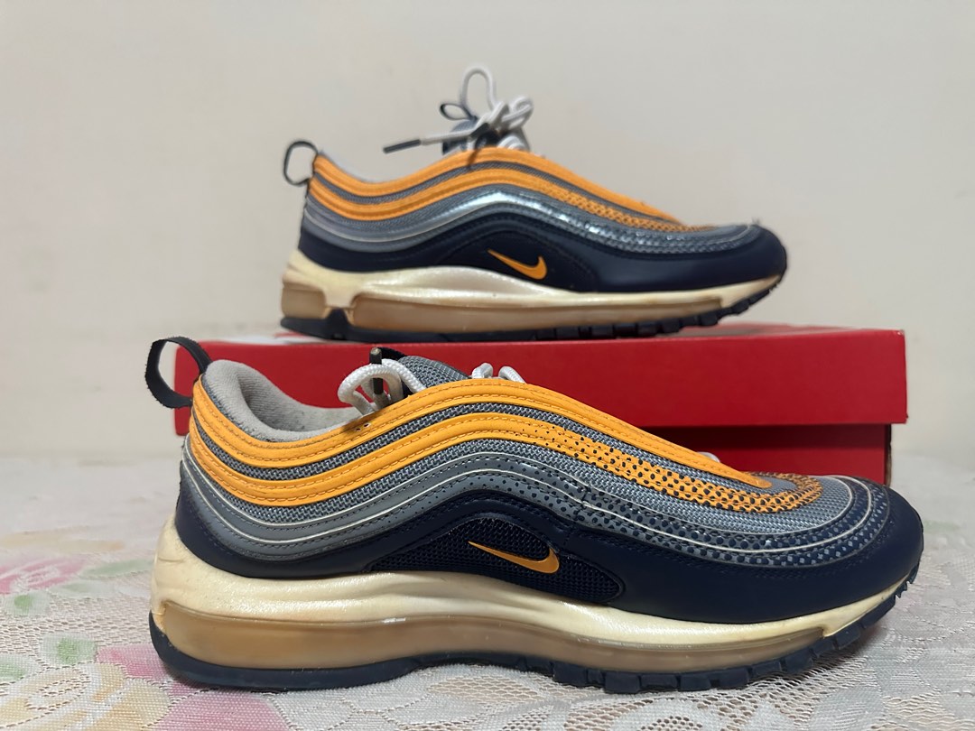 navy blue and orange air max 97