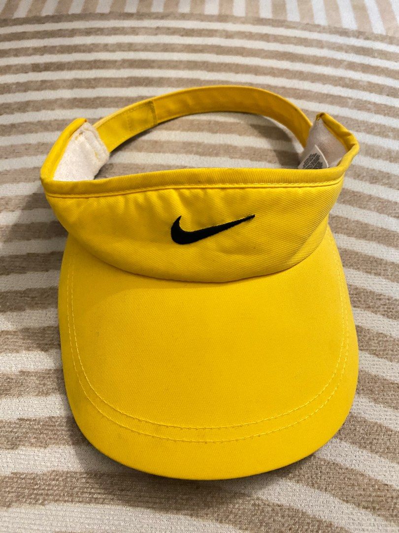yellow nike sun visor