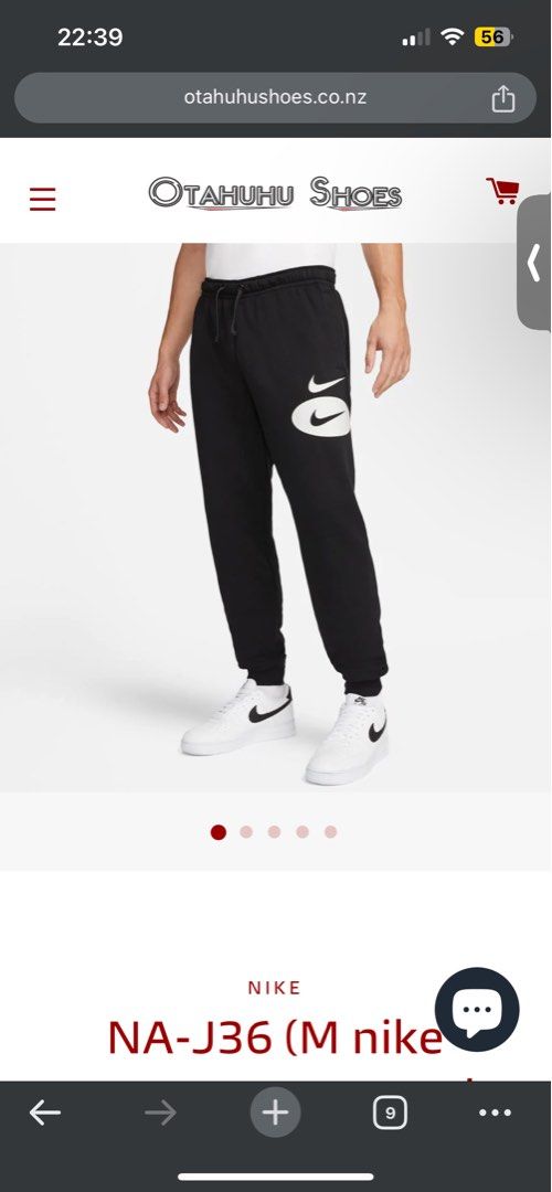 Double swoosh track pants outlet
