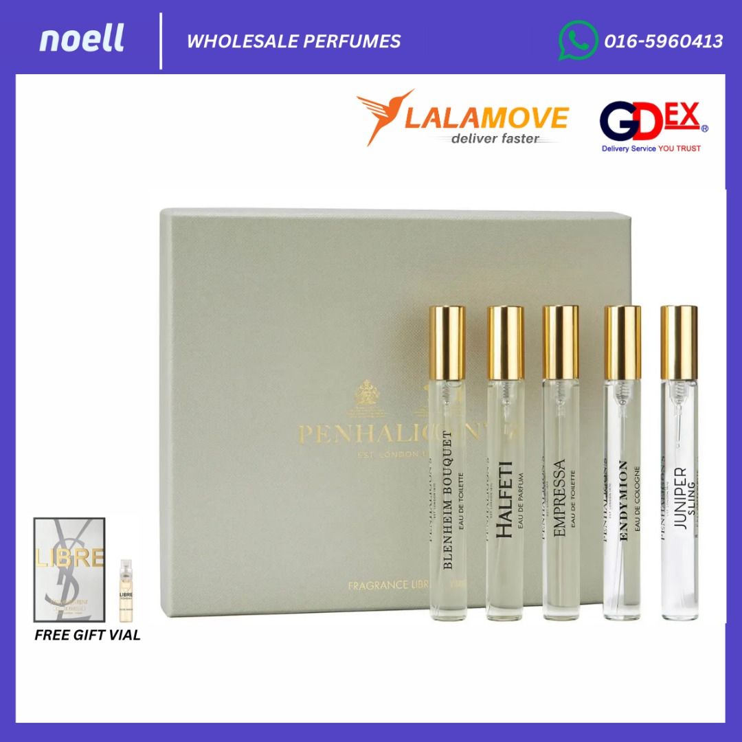 Penhaligon's fragrance shop library 5x10ml