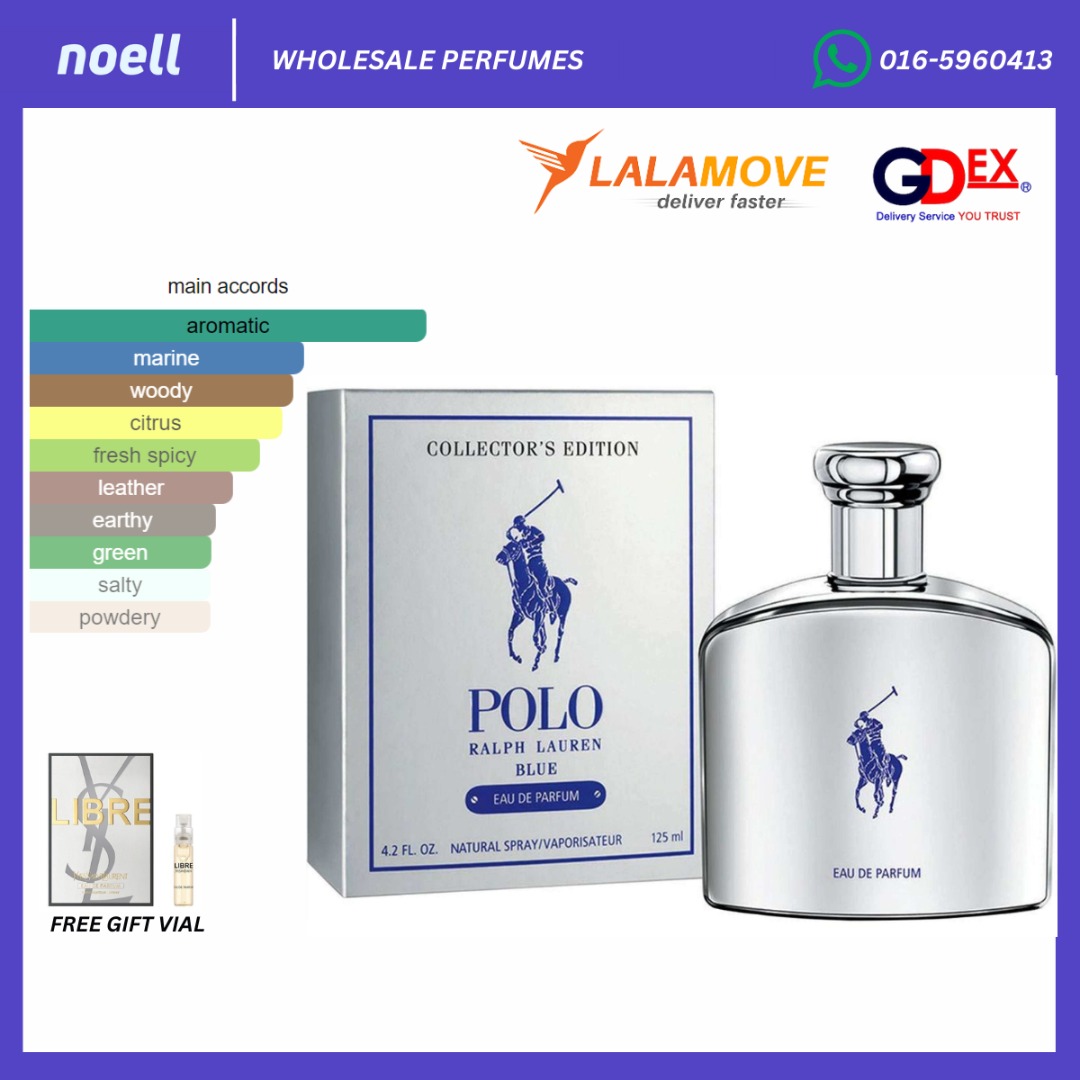 ORIGINAL] AUTHENTIC READY STOCK POLO RALPH LAUREN BLUE EDP COLLECTOR'S  EDITION 125ML PERFUME FOR MEN, Beauty & Personal Care, Fragrance &  Deodorants on Carousell