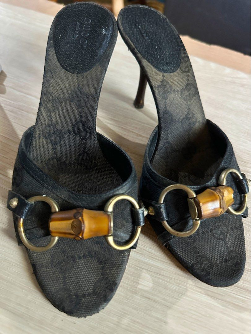 Gucci bamboo heels online