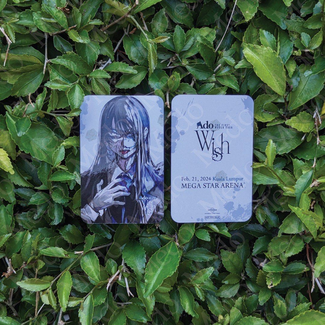Ado “The First World Tour, WISH” FANMADE Venue Card (Read Desc