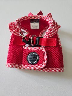 Puppia Red Vivien Harness B (Small) for Pets