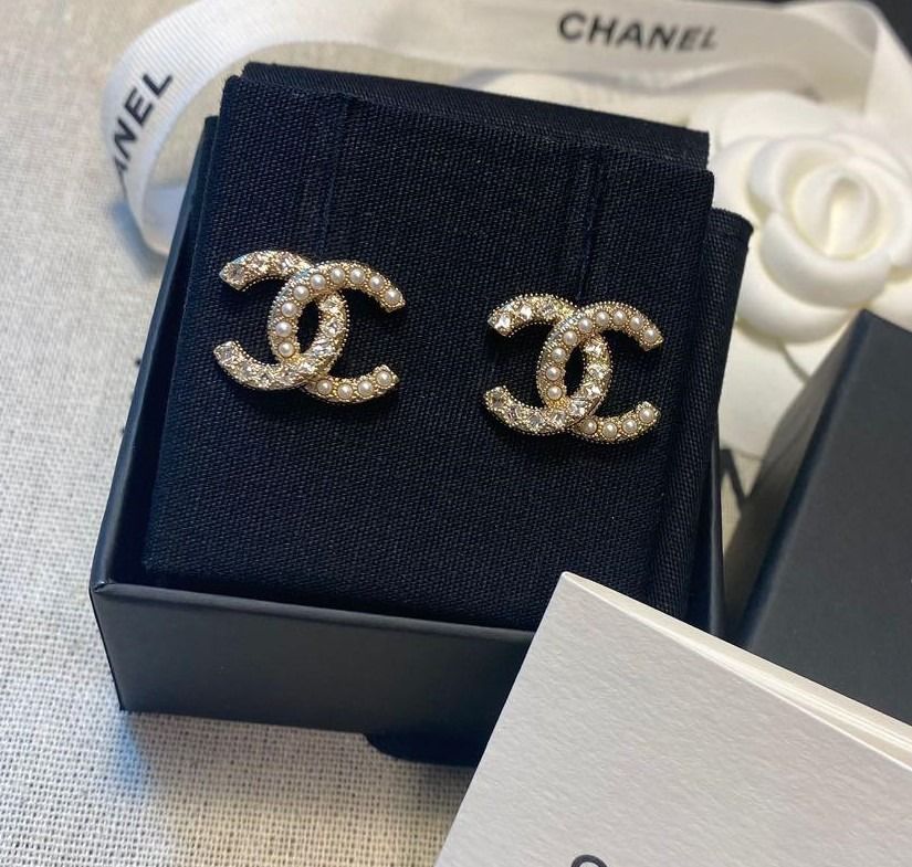 Chanel diamante earrings sales