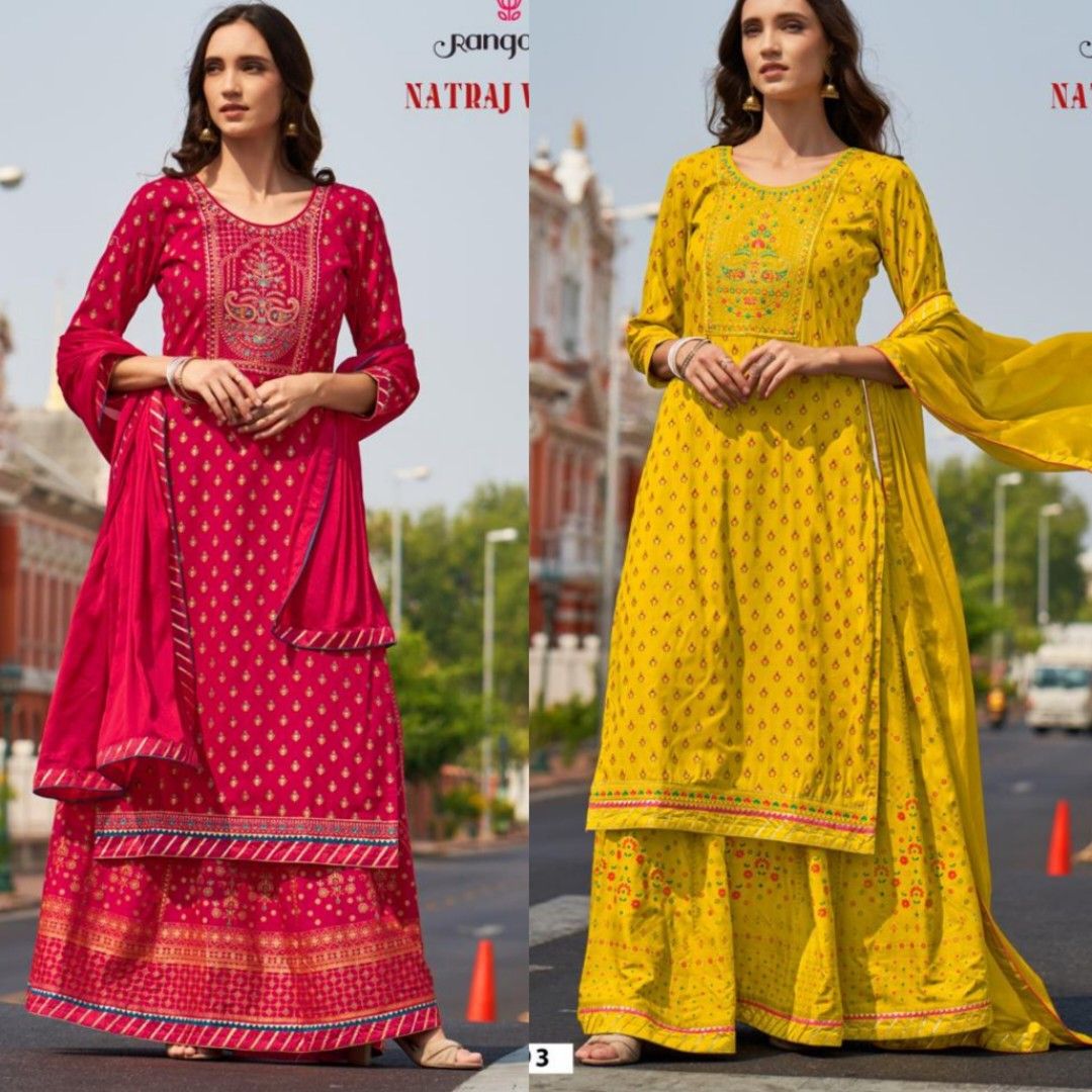 ReadyMade Indian Pakistani kurta with skirt Stitched Kurti With Skirt Women  Top | eBay