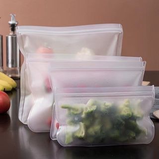 Reusable Fresh Food Preservative Bag Zip Locked Sealed Food Storage