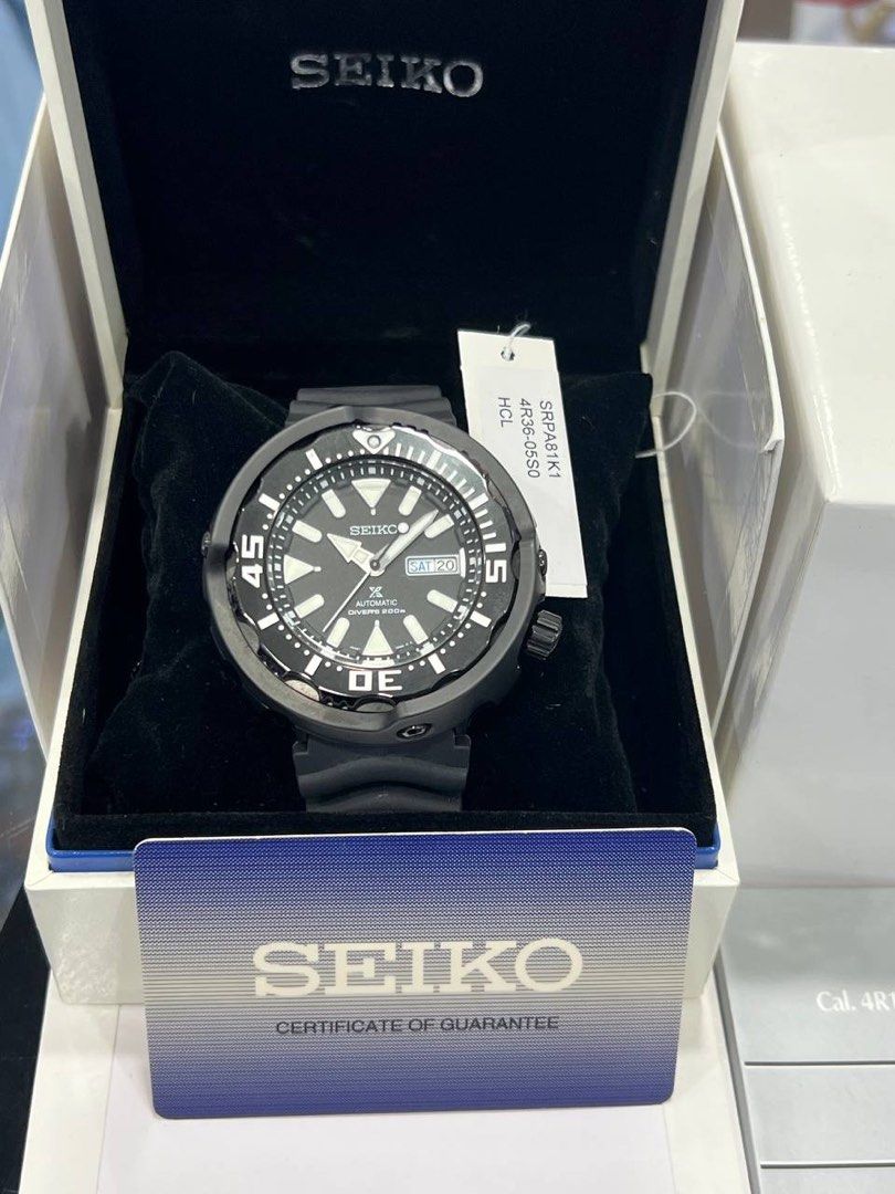 SEIKO PROSPEX TUNA AUTOMATIC DIVERS 200M SRPA81K1 Men s Fashion Watches Accessories Watches on Carousell