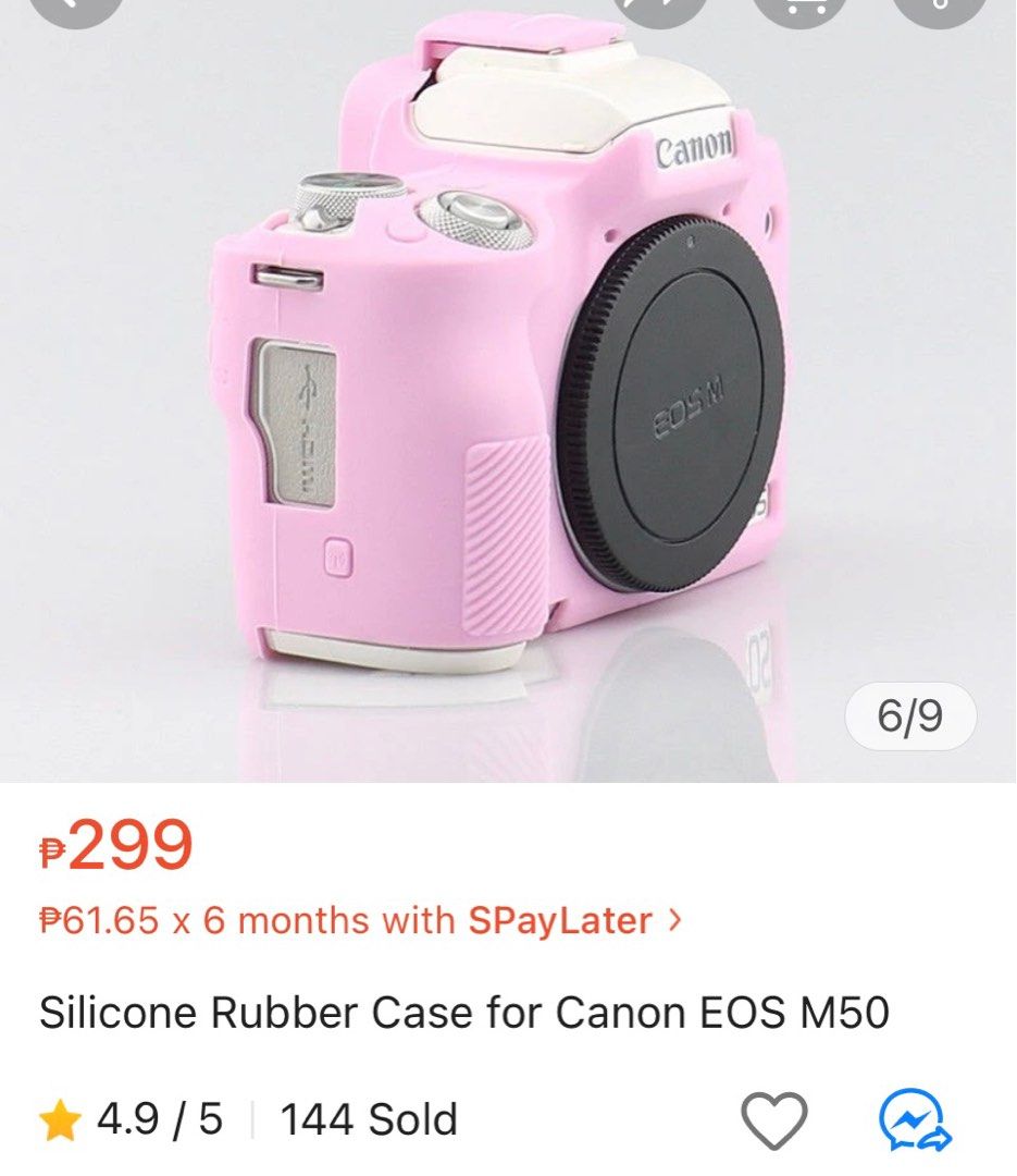 Silicone Rubber Protector Case Cover for Canon EOS M50 M50 Mark II (Category: Camera Bags & Carriers) located in Cagayan de Oro. Submitted by kxrylle (Listing ID 1290228732, Image 1). Description: Silicone Rubber Protector Case Cover for Canon EOS M50 M50 Mark II 200 nalang, Never been used bought at 299 Rfs: wrong order .
