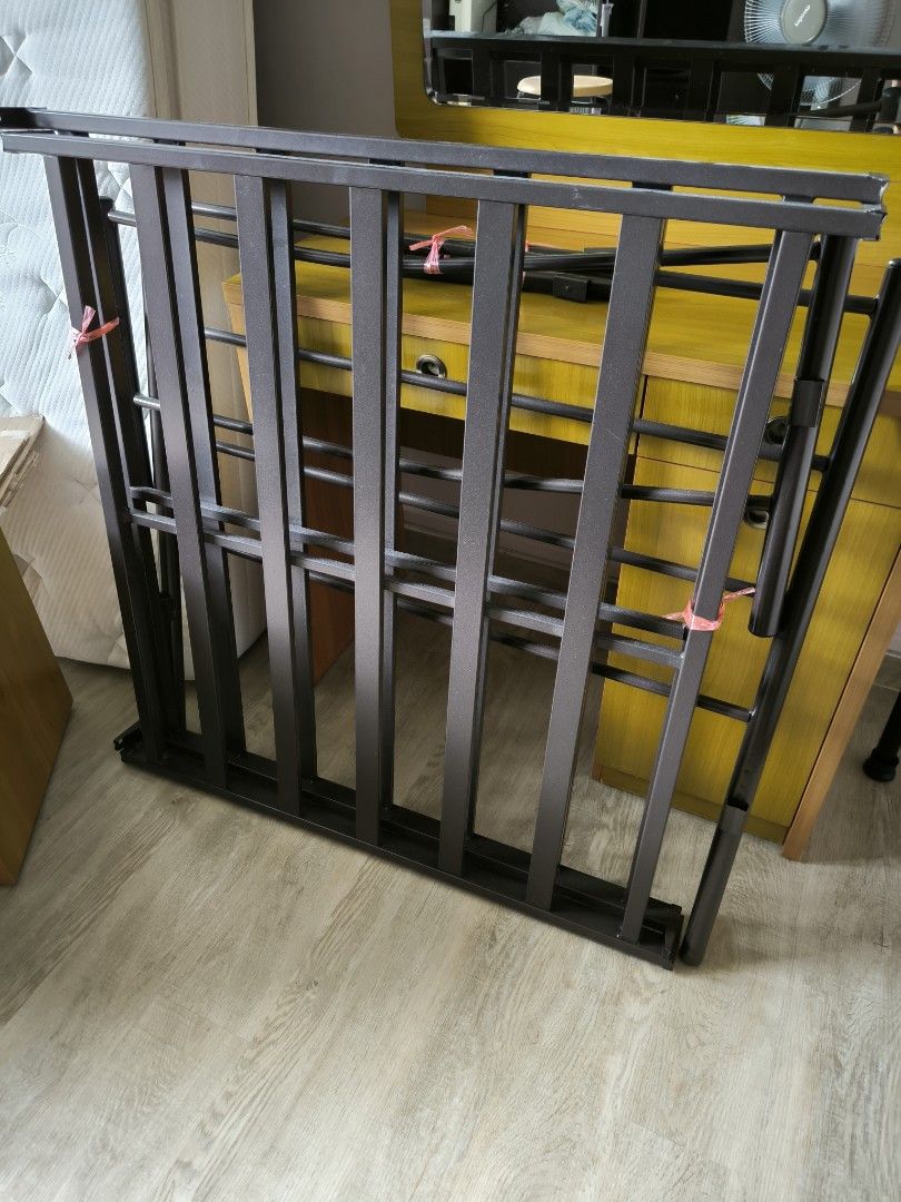 Single Bed Frame (Category: Bedding & Towels) located in Singapore. Submitted by scoregem (Listing ID 1290128535, Image 2). Description: 2 single bed frame for sale.Each $50.self collect at CCK..