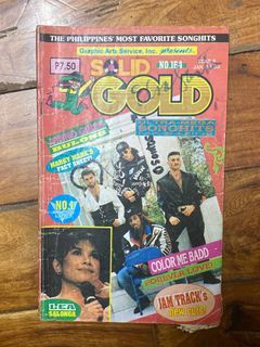 SOLID GOLD ULTRA-MEGA SONGHITS MAGAZINE - Philippines OPM Janno Gibbs , Lea Salonga , Color Me Badd