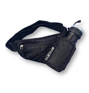 Sports Graphic Number Hiking Running Waist Pack With Bottle Holder