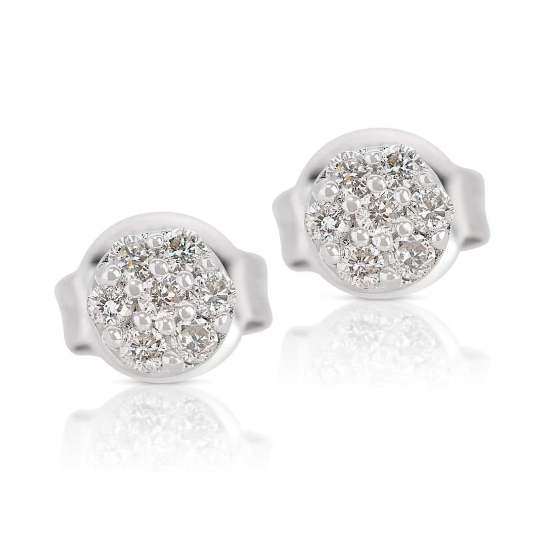 White gold crystal hotsell earrings