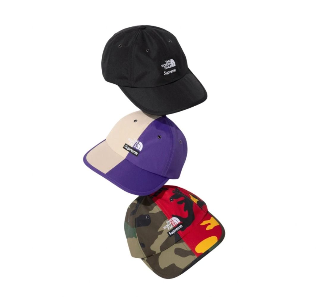 SUPREME THE NORTH FACE SPLIT 6 PANEL CAP Men s Fashion Watches Accessories Caps Hats on Carousell