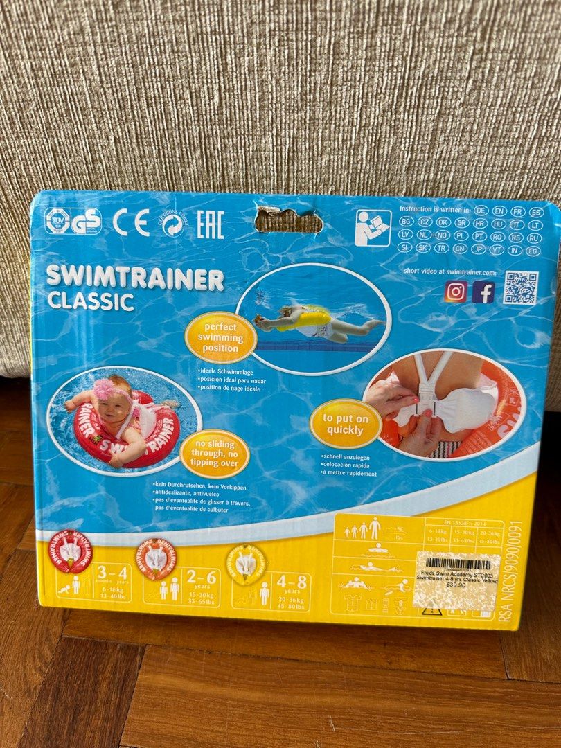 Swim float (Category: Infant Playtime) located in Singapore. Submitted by mrsruby (Listing ID 1290134508, Image 2). Description: Brand new in box. Swimtrainer float. Authentic. .