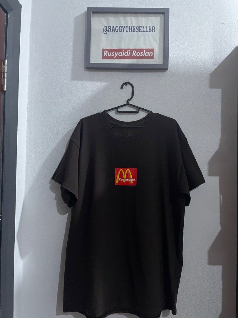 Travis Scott x McDonald s Sesame III Tee Shirt Brown Men s