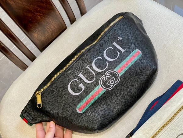 Gucci Belt Bag GG Supreme Canvas Small Beige/Black in Canvas - US