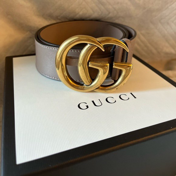 URGENT SALE Authentic Gucci Marmont GG Grey Belt Women s