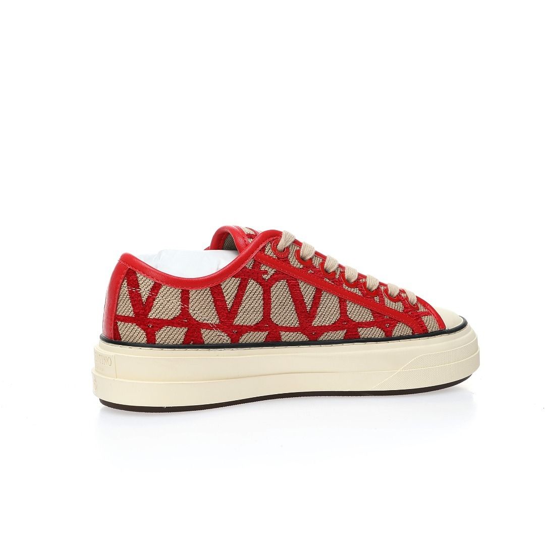 Valentino Garavani Toile Iconographe Totaloop Low Sneakers Women s Fashion Footwear Sneakers on Carousell