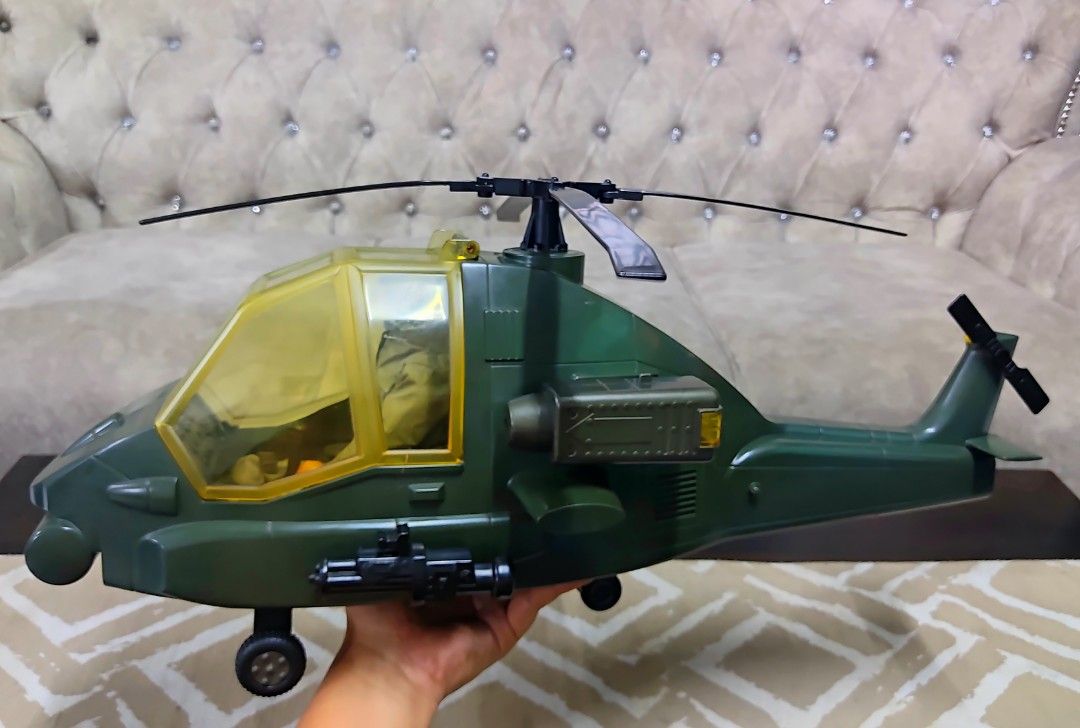 VINTAGE 80 S GEYPERMAN HELICOPTER APACHE AH64 D WITH PILOT 12