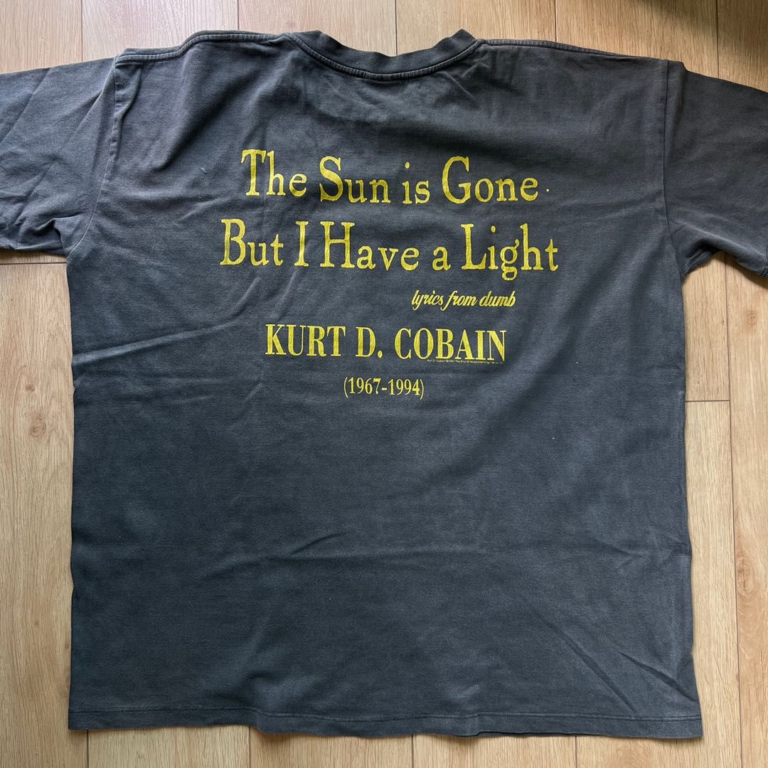 Vintage Kurt Cobain Nirvana The Sun Is Gone But I Have A Light T