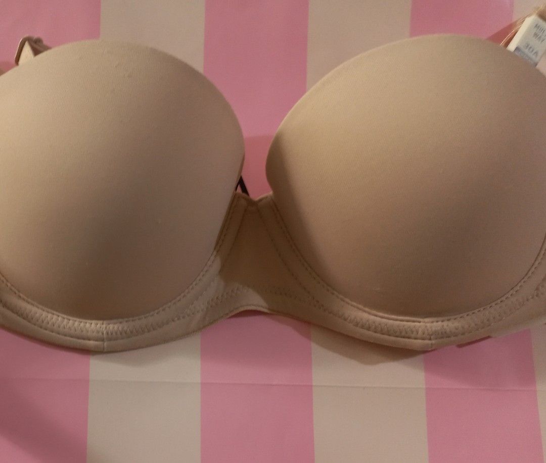 VS Beige Super Push-up bra, Women's Fashion, New Undergarments & Loungewear  on Carousell