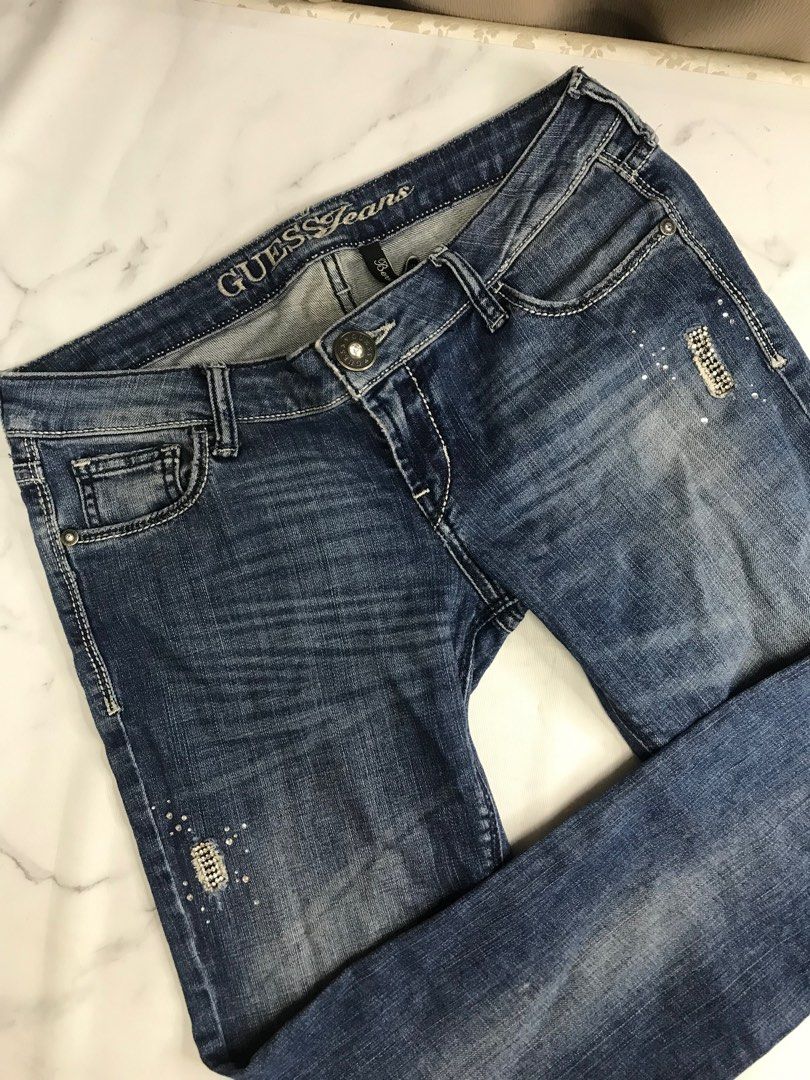 W 27 Guess jeans Beverly slim Fit Women s Fashion Bottoms Jeans Leggings on Carousell